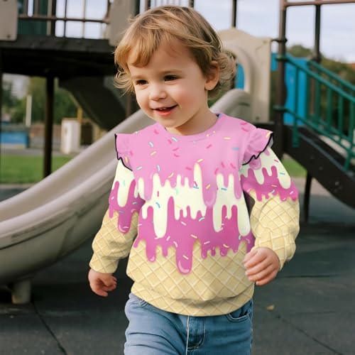 HUIACONG Long Sleeve Tshirt for Girls Toddler Shirt for Kids Hoodie3