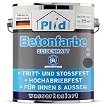 Plid® Betonfarbe Innen & Außen Frostsicher Anthrazitgrau 2,5L - Flüssigkunststoff Bodenbeschichtung - Betonfarbe Kellerboden - Bodenfarbe für Keller, Zement, Mauerwerk & Holz - Made in Germany