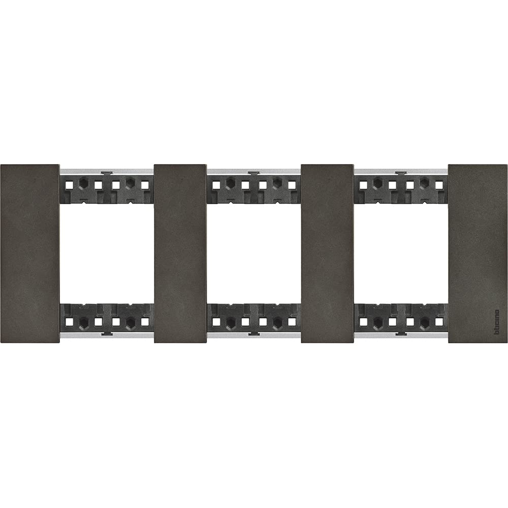 Legrand KA4802M3NG Plaque support interrupteur obturateur noir 3 modules appareillage mural
