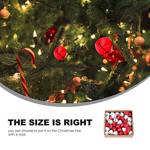 36Pcs Christmas Jingle Bell Mini Bell Set DIY Making Accessories (Red White) Christmas Decorations Ornaments - Image 4