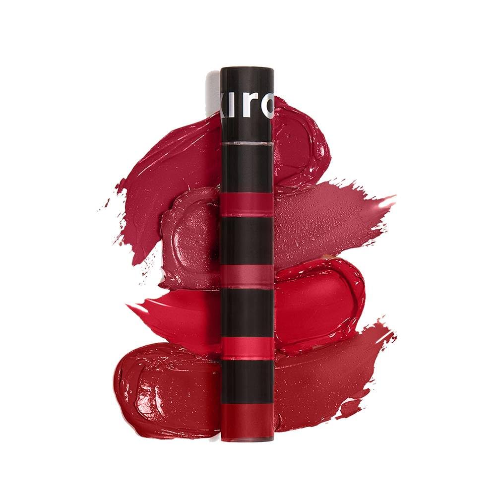 Kiro Four Play Non-Stop Airy Matte Liquid Lip Stack – Dominant Red, 6ml | 4 Red Lipstick Shades | Long-lasting, Transfer-proof, Hydrating, Lightweight | Infused with Avocado & Apricot Oils