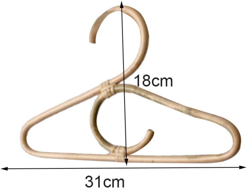 Clothing Supplies 3Pcs Rattan Clothes Hanger Style Kids Garments Organizer Rack Children Hanger Kids Room Decoration Hanger for Clothes