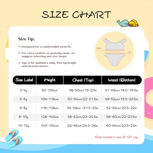 Maillot de bain pour filles tankini extensible sans irritation