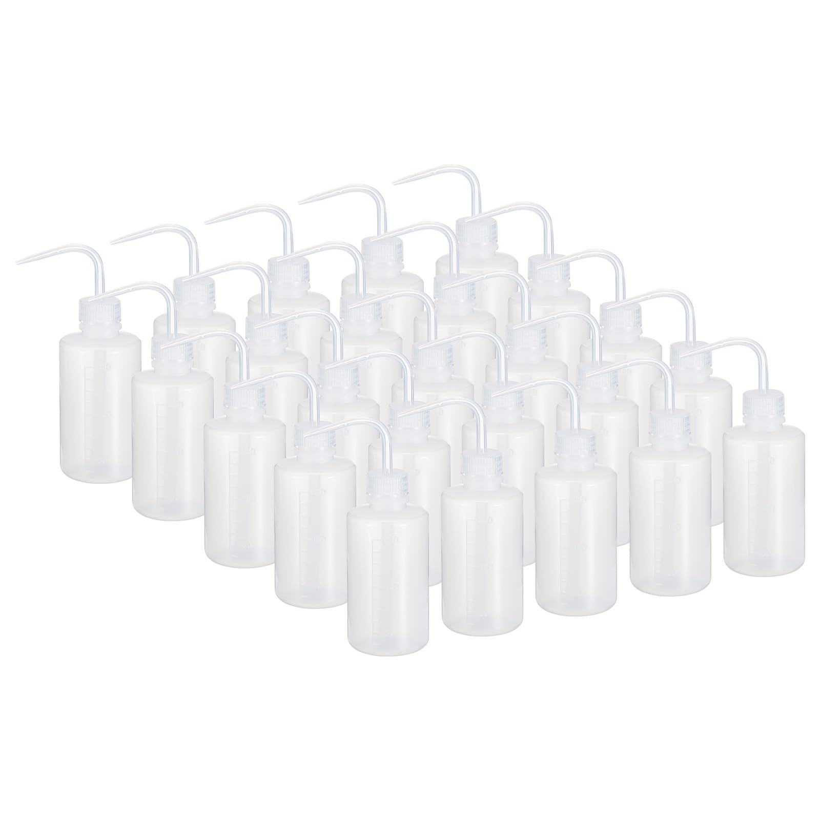 PATIKIL 30pcs Bottiglia Per Lavaggio 250ml Strumenti Verde Trasparente