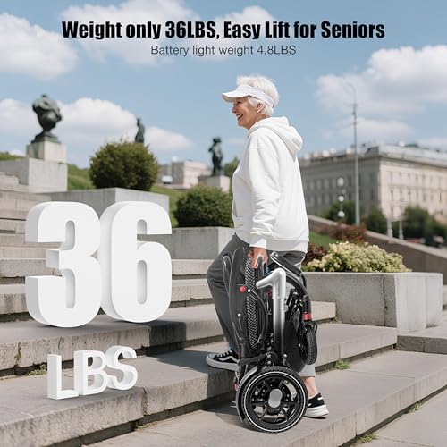 Electric Wheelchair Foldable Lightweight