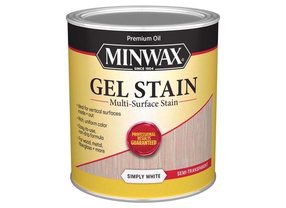 Semi-Transparent Simply White Oil-Based Gel Stain 1 qt