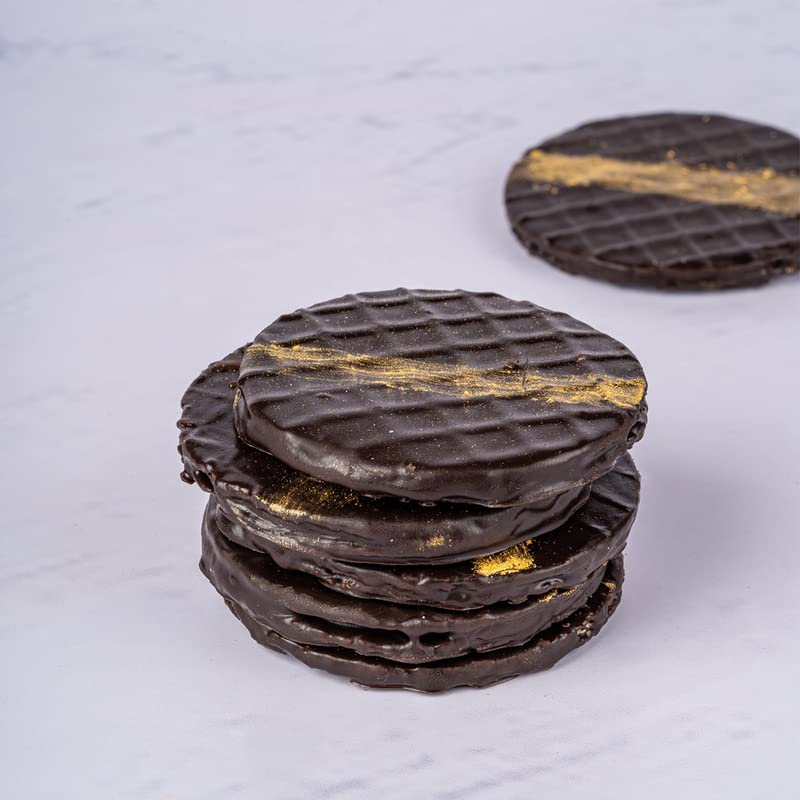 Image of NOVANOVA Caramel Waffle Chocolates - Vegetarian, 100% Eggless | No Added Preservatives I Freshly Made- Box Of 10 (200 Gm)