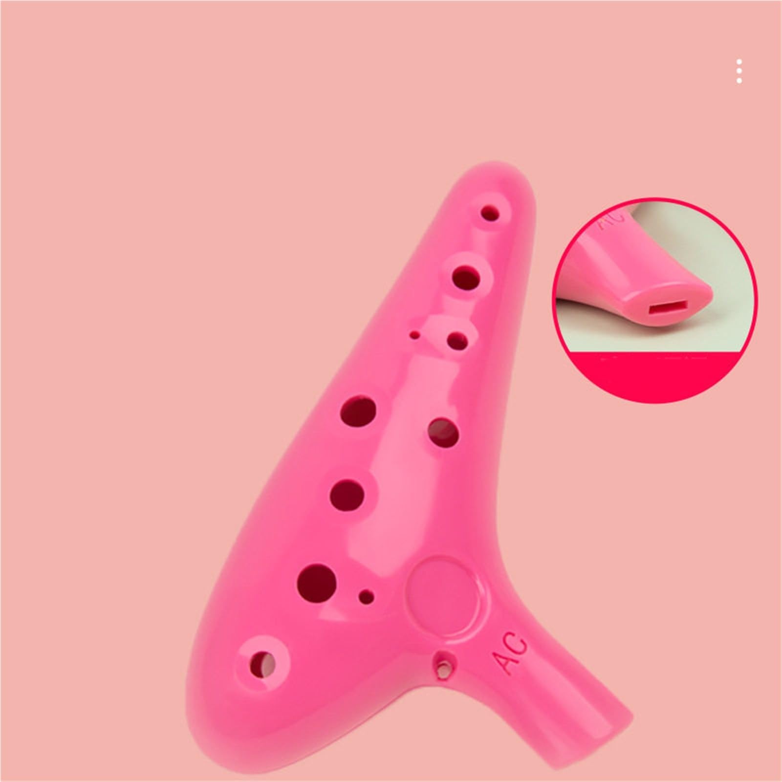 Set Ocarina Strumento Per Esercitazioni Per Principianti In Resina Rosa Ocarina A 12 Fori