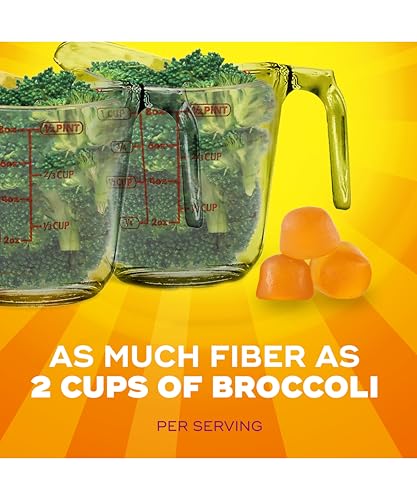 Metamucil Fiber Gummies for Adults, No Sugar Added Orange Flavor, 5g Prebiotic Plant Based Fiber Supplement Blend, 120 Count - Image 3