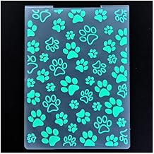 Pet Footprint Paw Background Plastic Embossing Folders for Card Making Scrapbooking and Other Paper Crafts 2101024