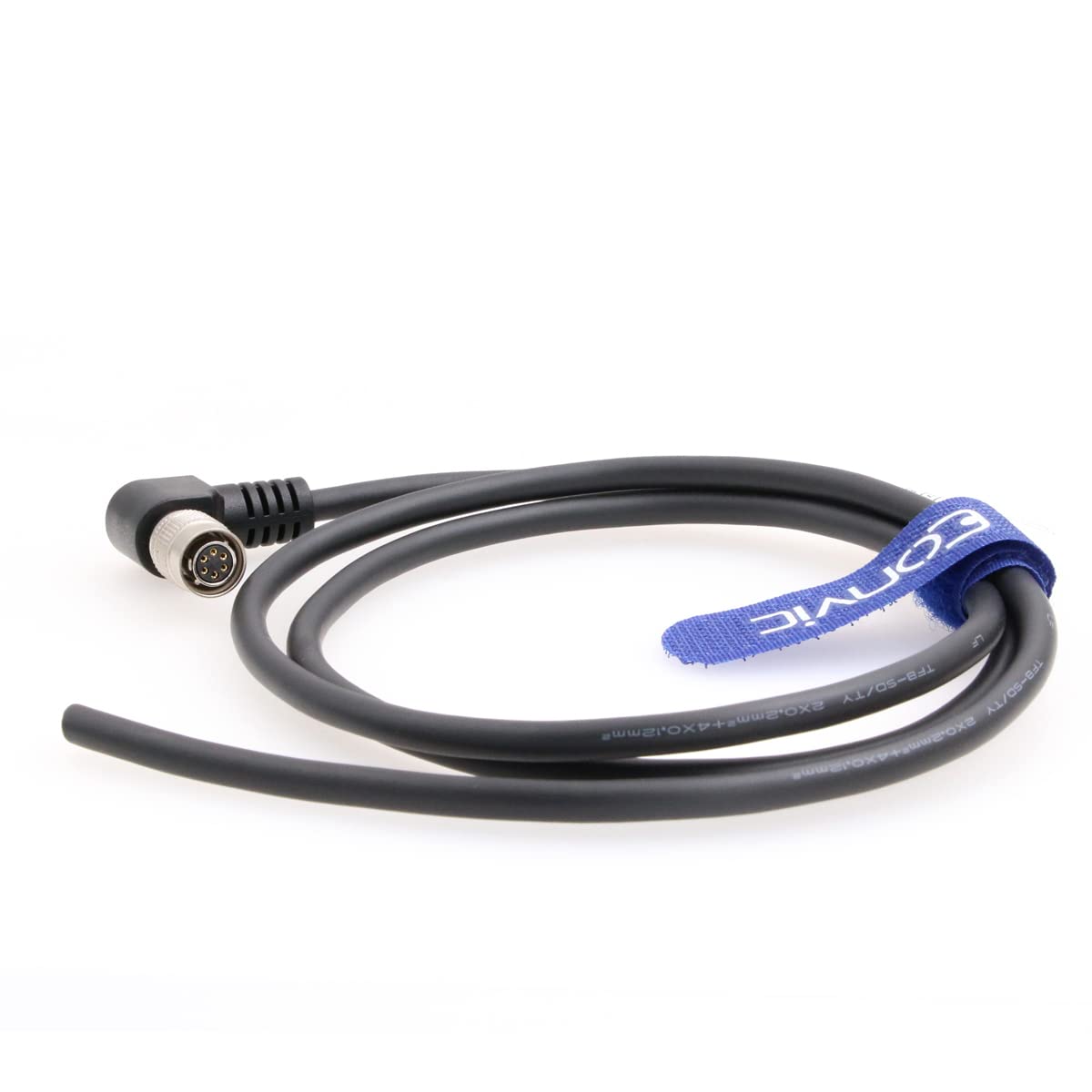 Câble Hirose angle droit 6 broches open twisted flexible power IO data - 2