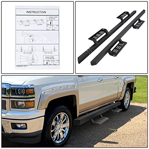 Estribos DNA MOTORING 4.75 pulgadas para Silverado/Sierra 07-18 miniatura 6