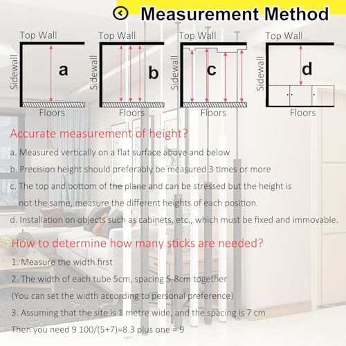 Colonna divisoria in metallo personalizzata Divisorio per schermo di privacy di dimensioni regolabili Asta di supporto temporanea per spazi abitativiSoluzione di separazione alla moda