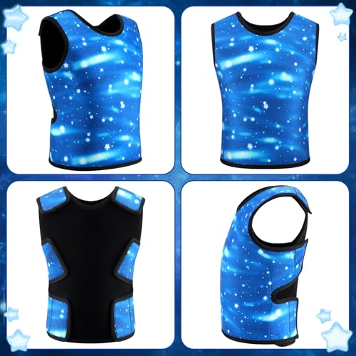 Coume Sensory Vest for Boys and Girls - Breathable Blue Deep Pressure Comfort Vest - Christmas Gifts, Xmas Present3