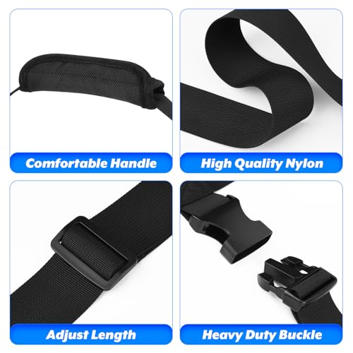 Image of Moving Bags Carrying Strap with Handle, Heavy Duty Moving Boxes Lashing Strap Holder, Adjustable Belt Cross Style Carry Straps for Safely Moving and Lifting Heavy Boxes, Storage Totes, Groceries