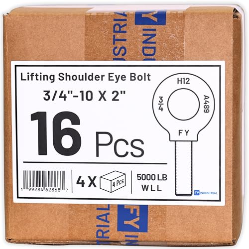 Image of Case of 16 Pcs Lifting Shoulder Eye Bolts 3 /4 inch-10 X 2