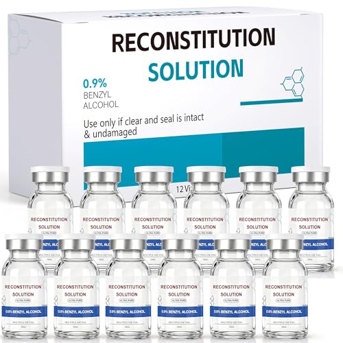 Solution 10 ML 12 Pack,Triple Sealed,in Premium Glass Vials,Made in USA