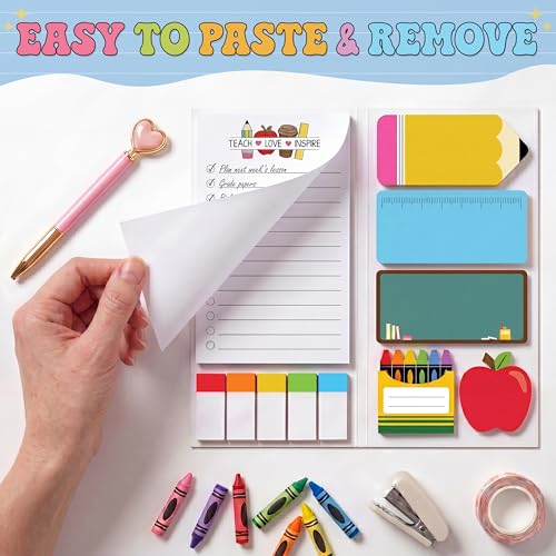 Blocs-notes autocollants pour enseignants BEAWART et papeterie de salle de classe - 4