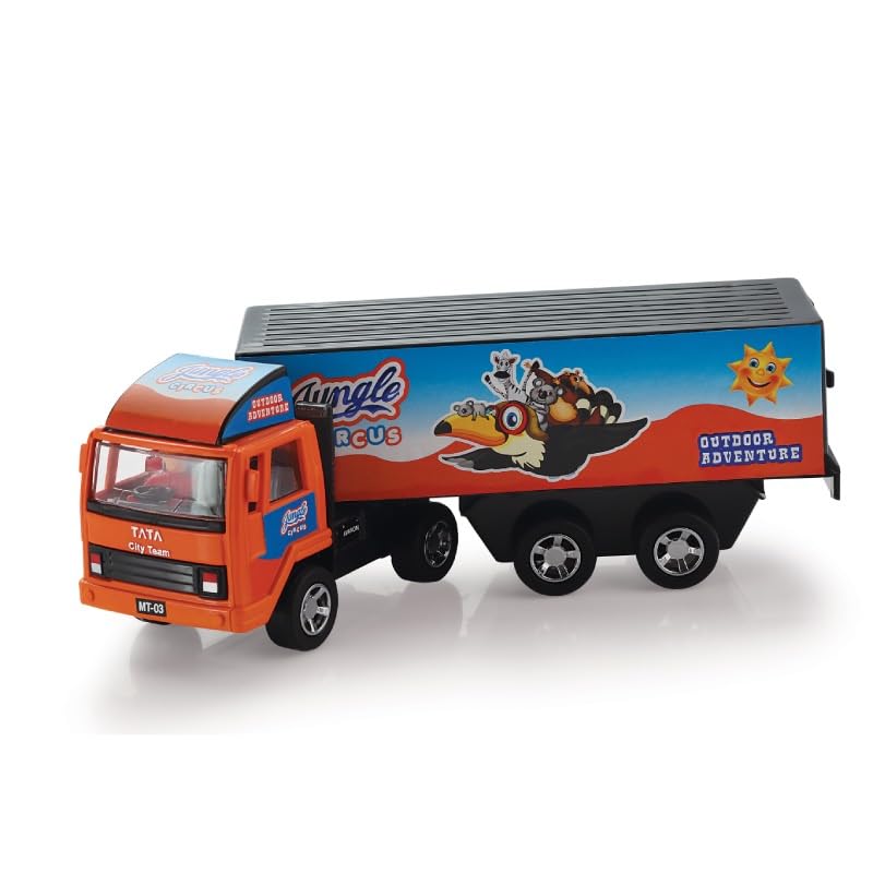 Toy Vibes Plastic Cargo Carrier Truck Toys Vehicle Playset for Kids, Friction Powered Unbreakable Attractive Truck Toy for Kids Boy and Girls (Multi Color) (B0D1BXP1M3) Amazon Price History, Amazon Price Tracker