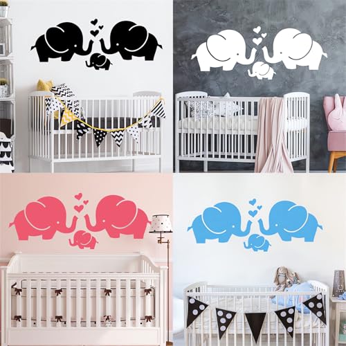 Vinilo Decorativo Infantil Elefante Rosa para Pared miniatura 4