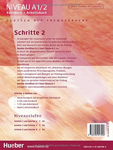 Schritte: Kurs- und Arbeitsbuch 2 mit CD zum
