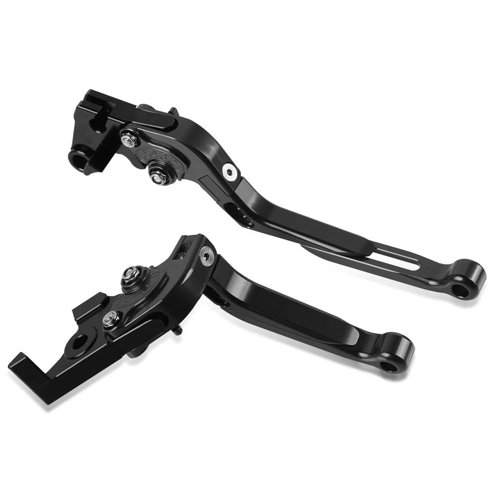 Levier d'embrayage et de Frein Pliable et Extensible usiné CNC pour Piaggio Vespa GTS 300 250 125 S125 S150 Grantuiismo 125 200 Noir