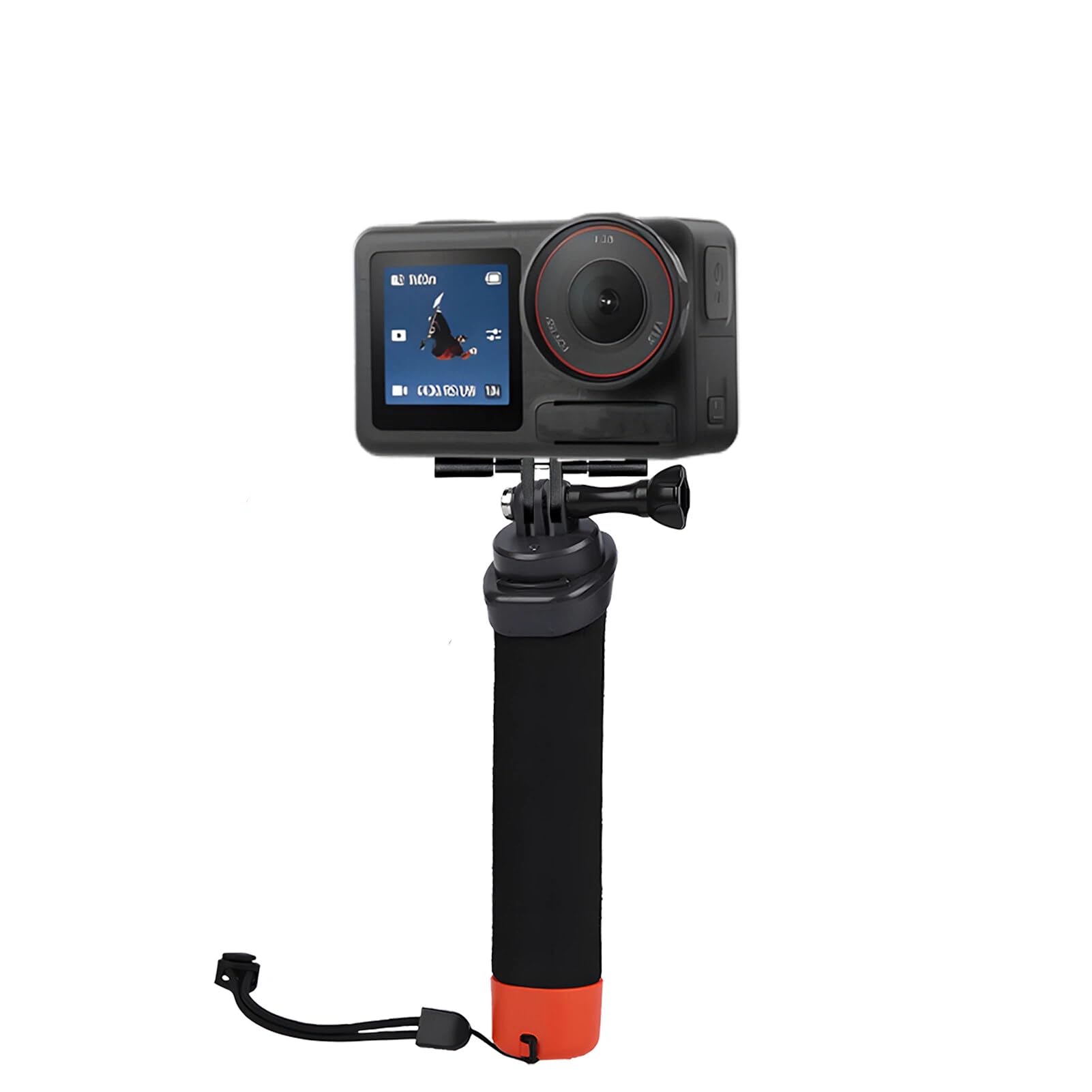 Poignée Flottante pour Caméra Sport, plongée sous-Marine Etanche Handler avec Dragonne et Corde élastique Anti-Perte pour Go Pro Hero 13/12/11/10/9/8/7/6 insta360 DJI Osmo et Autres caméras d'action