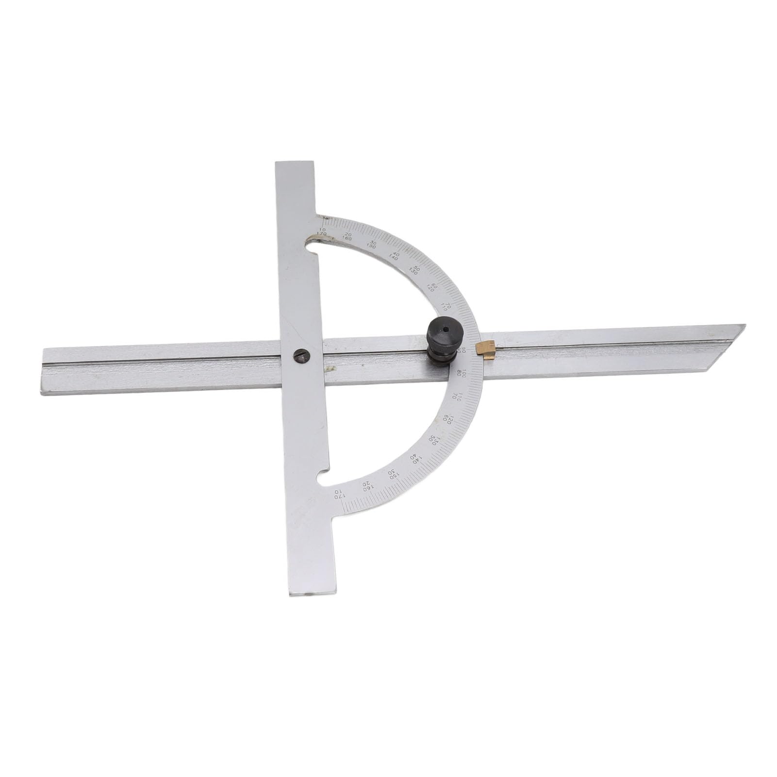 Goniometro per la lavorazione del legno Righello angolare regolabile portatile ad alta precisione in acciaio al carbonio di facile lettura 150 x 300 mm