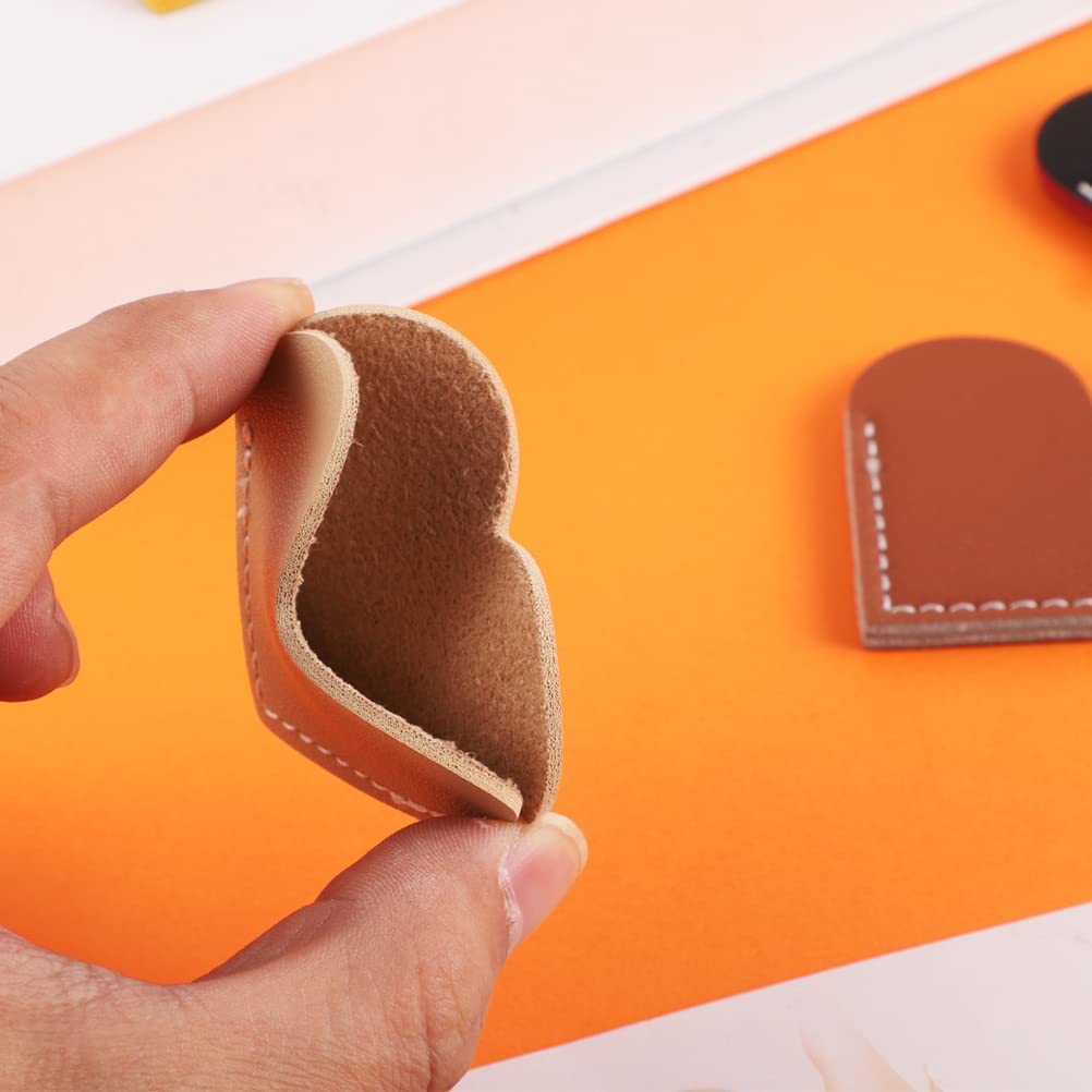 6st Lederen Hart Bladwijzer, 6x5cm Hoekbladwijzer Leuke Bladwijzer Handgemaakt Hart Bladwijzer Accessoires voor Vrouwen Boek Liefhebbers Aanwezig