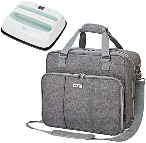 HOMEST Carrying Case for Cricut Easy Press 2 (12"x 10"), Tote Bag Compatible with Cricut Heat Press Machine, Grey (Bag Only)