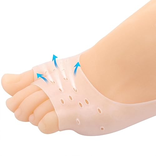 Miniatura 3 de Tbestmax 12 calcetines de gel de silicona para pies secos agrietados, tacones para mujeres, calcetines de día y noche, W4-10  M5-8