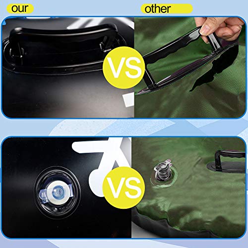 GUOOU Inflatable Snow Tube with Handles, Heavy Duty Snow Sled, Snow Tire, River Tube, Water Float, Sledding Float, Snow Rider, Snow Racer, Snowboard for Winter Outdoor Fun - Thumbnail 4