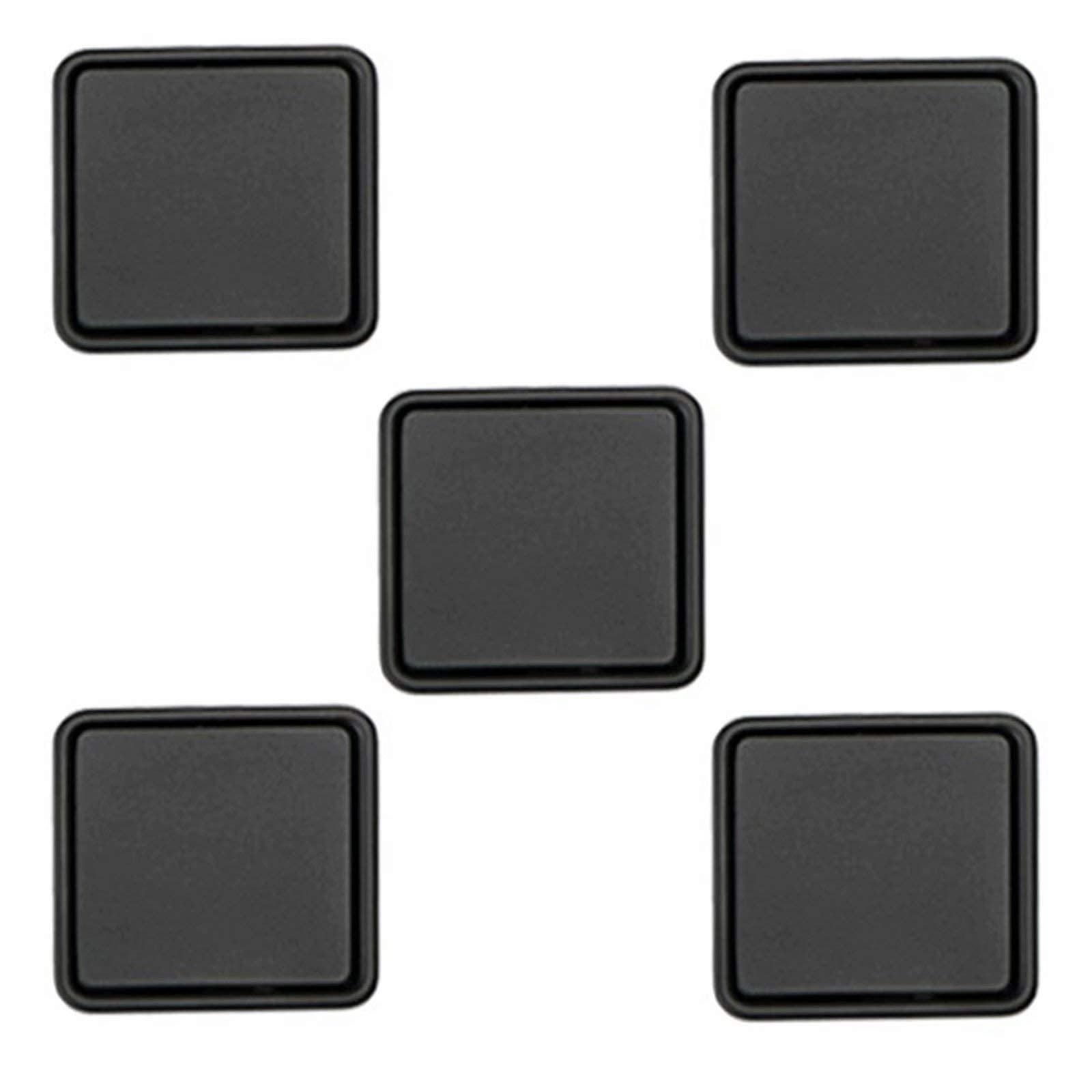 Vakorise Recessed Sliding Door Handles, 5 Pcs Recessed Flush Concealed Pull Handle Zinc Alloy Multicolor Multiple Sizes for Door