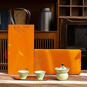 Ksnrang Thee set keramische thee set gift set met thee lade high-end prachtige zakelijke vergadering evenement gift…