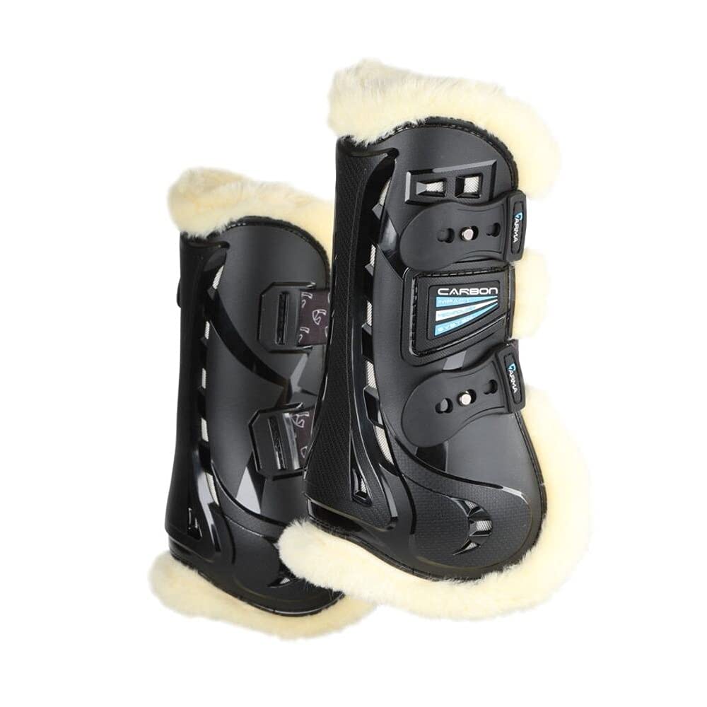 Shires Arma Carbon SupaFleece Tendon Boots - Black Full