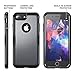 YOUMAKER Designed for iPhone 8 Plus Case & iPhone 7 Plus Case, Full Body Rugged with Built-in Screen Protector Heavy Duty Protection Slim Fit Shockproof Cover for iPhone 8 Plus 5.5 Inch - Black