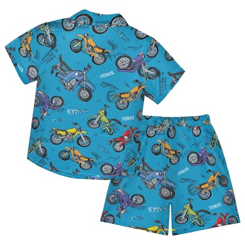 Image of Boccsty Red Strawberry Boy Summer Shorts Sets Hawaiian Toddler Boys T-Shirt & Pants 2 Pcs 3T-10T