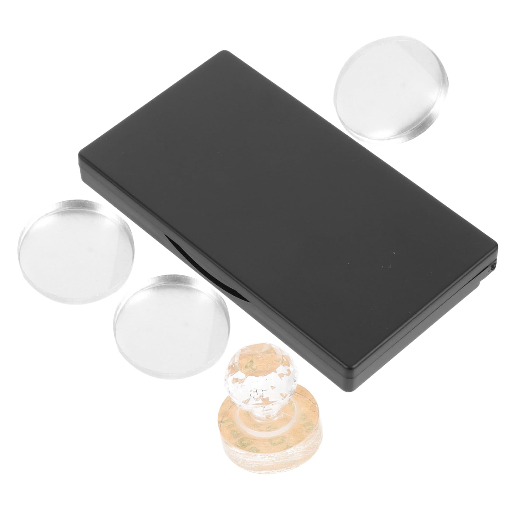 BESTYASH Sturdy Material Empty Eyeshadow Palette Makeup Storage Tray with Mirror