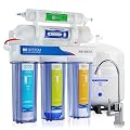 Max Water 5 Stage 50 GPD (Gallon Per Day) RO (Reverse Osmosis) Standard Water Filtration System - Under-Sink/Wall Mount (with Tank & Faucet) - Model: RO-5C5