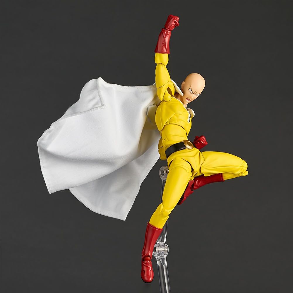 Saitama - Figura de acción de anime Saitama, figura súper movible con accesorios reemplazables, modelo de estatua coleccionable de PVC, 15 cm