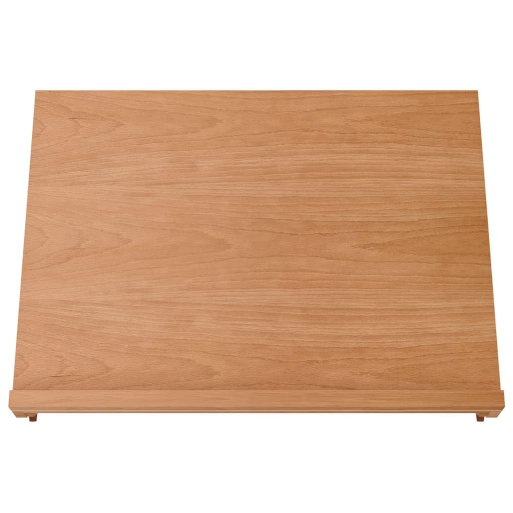 Caballete de mesa de madera maciza de haya 65 x 48 x 7 cm, plegable y ligero, para pintura, taller, estudio, taller y presentación