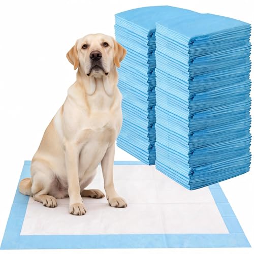MENKËLL - Traversine Cani 60x90 cm - 50 Pezzi - 5 Strati Super Assorbenti Senza Perdite - Tecnologia Gel, Asciugatura Rapida, Inodore - Per Cuccioli Utilizzabili in Casa o Auto (Pack 200 Traversine)