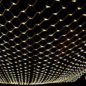 Kerstmis LED Netto-verlichting, outdoor string mesh licht waterdicht opknoping decoratieve licht gordijn fee lichten…