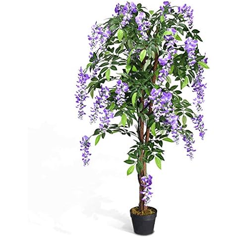 COSTWAY 150CM Artificial Wisteria Tree for Decor Cover