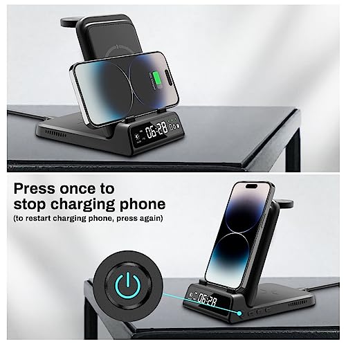 Wireless Charger for iPhone 3-in-1 Charging Station for iPhone 17/Air/16/15/14/13/12 Series - Image 4