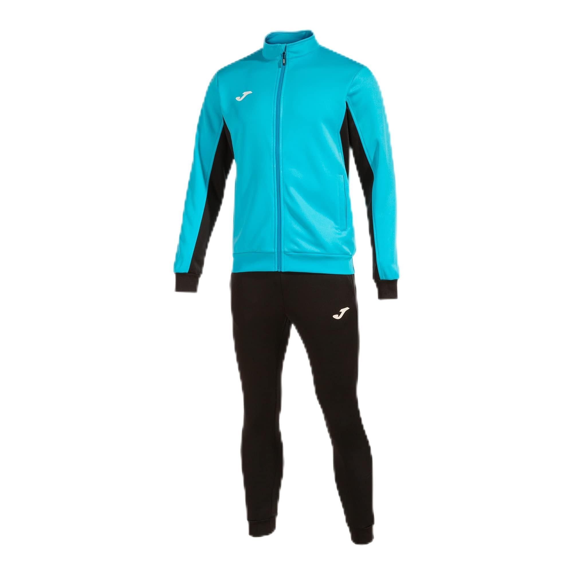 Joma Men's Black Fluorine Turquoise Black Fluorescent Turquoise Derby Tracksuit