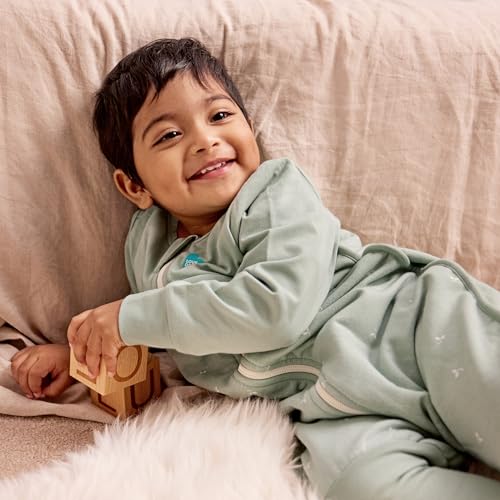 Image of Love to Dream Baby Sleep Suit Long Sleeve 1.5 TOG | Soft Cotton for All-Season Warmth, Stretch & Comfort | Olive Twigs, 12-24 Months