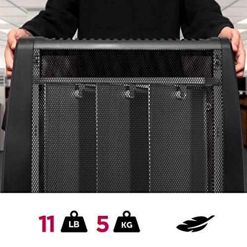 Duronic HV052 Wärmewellen Heizung | Heizgerät mit 3 Stufen | Konvektor mit Thermostat | Heizkörper mit 1500 W | Mica Heizelement | 1 Minute Aufheizzeit | Überhitzungsschutz | Antifrostschutz | Lautlos-6