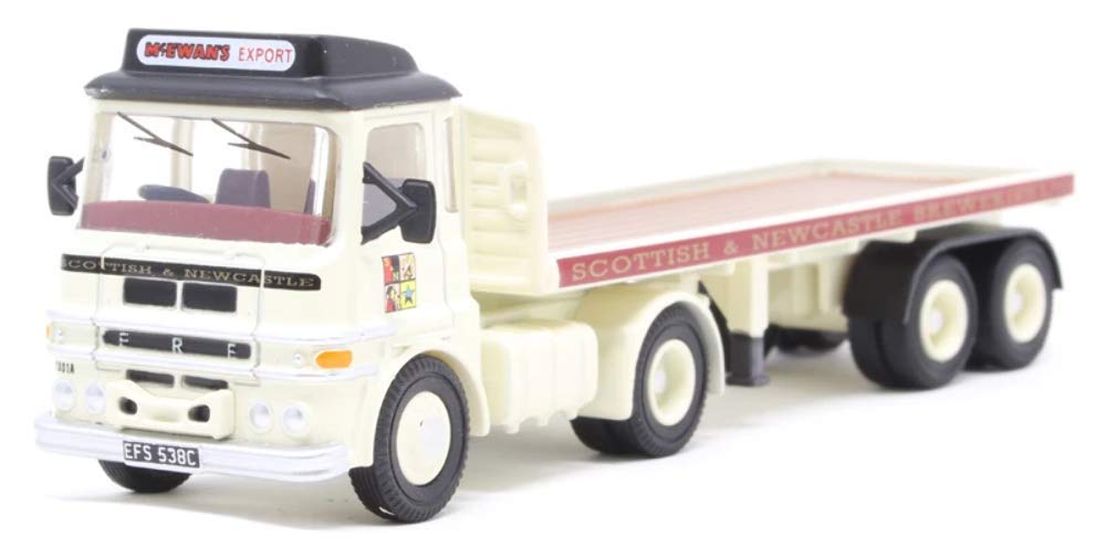 Oxford Diecast 1:76 ERF LV Flatbed Trailer Scottish & Newcastle Collectable model 76LV005