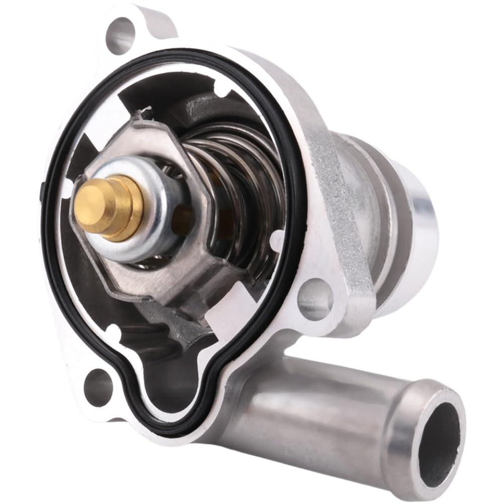 Car Coolant Thermostat Assembly Compatible with Sonic Trax 1.4L 2011-2020 - Includes Housing, Gasket, and Thermostat (Replaces 902-808, 55593034, 55579010)